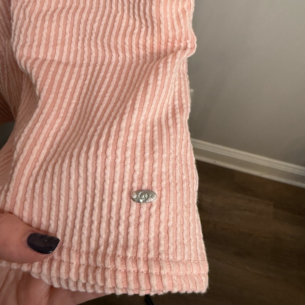 The Southern Shirt Company Pink Ribbed Romper - Picture 6 of 8